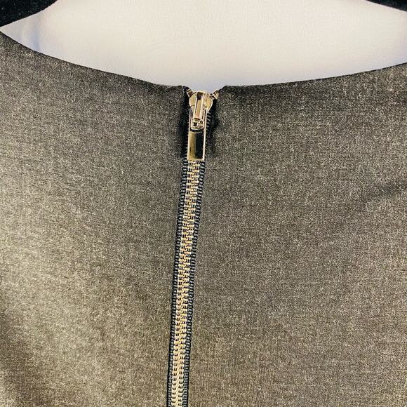 Nora Gardner Gray Tallulah Ruffle Sleeve Shift A-Line Career Dress Size 8 - Picture 6 of 6